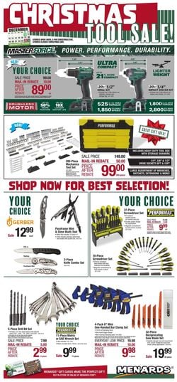 Catalogue Menards CHRISTMAS 2021 from 12/10/2021