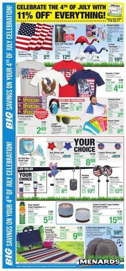 Catalogue Menards - 4th of July Sale from 06/23/2022