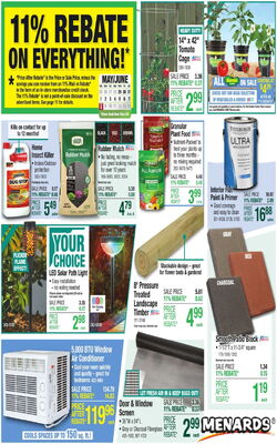 Current weekly ad Menards