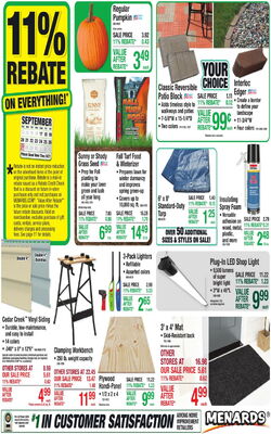 Catalogue Menards from 09/16/2026