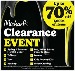 Catalogue Michaels from 07/12/2026