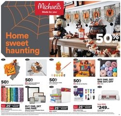 Catalogue Michaels Halloween 2021 from 10/17/2021