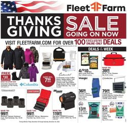 Catalogue Mills Fleet Farm - Thanksgiving Sale 2020 from 11/20/2020