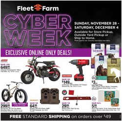 Catalogue Mills Fleet Farm CYBER MONDAY 2021 from 11/28/2021