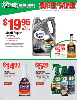 Catalogue O'Reilly Auto Parts from 07/17/2019