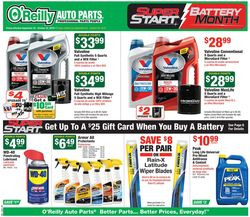 Catalogue O'Reilly Auto Parts from 09/25/2019