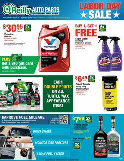 Catalogue O'Reilly Auto Parts from 08/31/2022