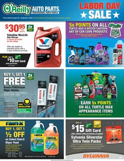 Catalogue O'Reilly Auto Parts from 08/30/2023