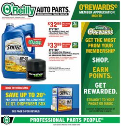 Catalogue O'Reilly Auto Parts from 08/28/2024