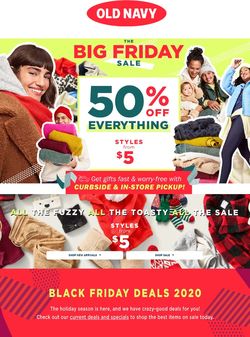 Catalogue Old Navy Black Friday 2020 from 11/26/2020