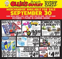 Catalogue Ollie's from 09/30/2020
