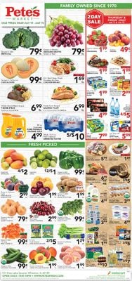 Catalogue Pete's Fresh Market from 07/10/2019