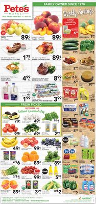 Catalogue Pete's Fresh Market from 09/11/2019