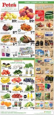 Catalogue Pete's Fresh Market from 09/11/2019