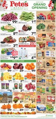 Catalogue Pete's Fresh Market from 10/09/2019