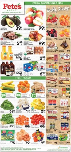 Catalogue Pete's Fresh Market from 10/30/2019