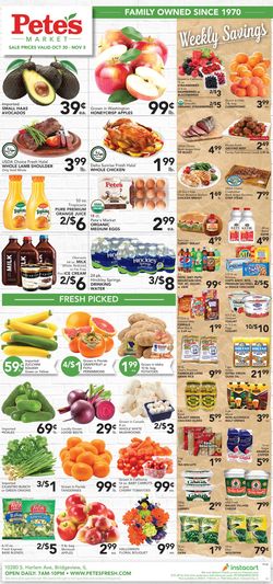 Catalogue Pete's Fresh Market from 10/30/2019