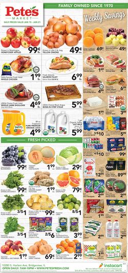 Catalogue Pete's Fresh Market from 01/15/2020