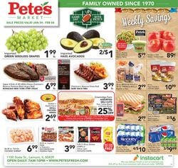 Catalogue Pete's Fresh Market from 01/29/2020