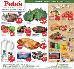 Catalogue Pete's Fresh Market from 04/22/2020