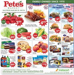 Catalogue Pete's Fresh Market from 05/20/2020