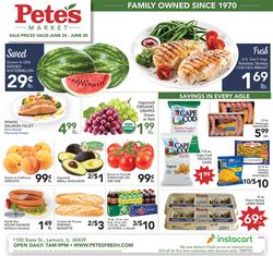 Catalogue Pete's Fresh Market from 06/24/2020