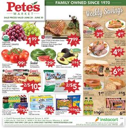 Catalogue Pete's Fresh Market from 06/24/2020