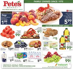 Catalogue Pete's Fresh Market from 07/15/2020