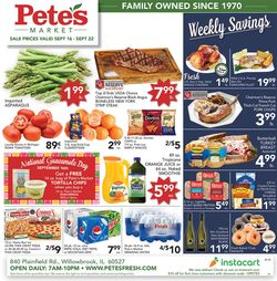 Catalogue Pete's Fresh Market from 09/16/2020