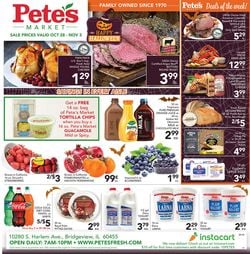 Catalogue Pete's Fresh Market from 10/28/2020