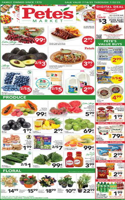 Catalogue Pete's Fresh Market from 07/09/2025