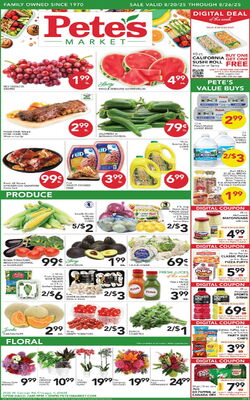 Catalogue Pete's Fresh Market from 08/20/2025