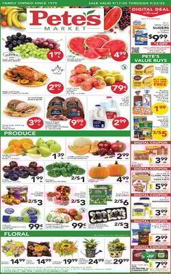 Catalogue Pete's Fresh Market from 09/17/2025