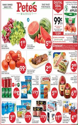 Catalogue Pete's Fresh Market from 09/20/2023