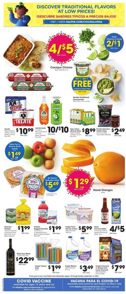 Catalogue Ralphs from 08/18/2021