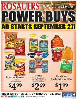 Catalogue Rosauers from 09/27/2023