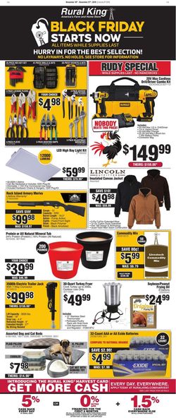 Catalogue Rural King - Black Friday Ad 2019 from 11/10/2019