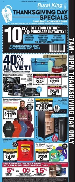 Catalogue Rural King - Black Friday Ad 2019 from 11/24/2019