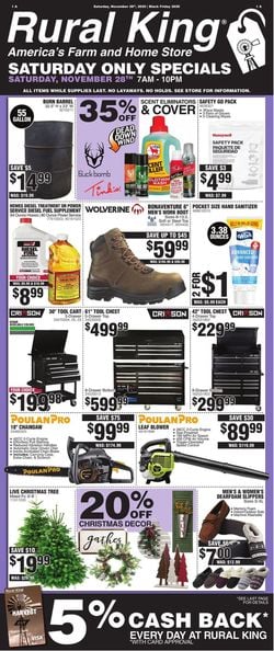 Catalogue Rural King Black Friday 2020 from 11/28/2020