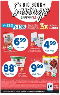 Catalogue Safeway Big Book of Savings  from 12/30/2020