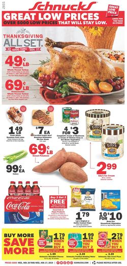 Catalogue Schnucks - Thanksgiving Ad 2019 from 11/20/2019