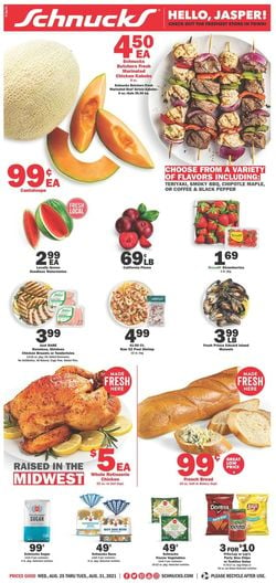 Catalogue Schnucks from 08/25/2021