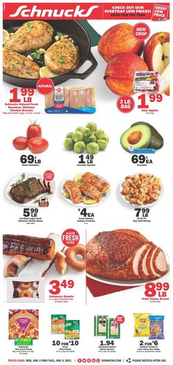 Catalogue Schnucks from 11/03/2021