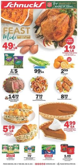 Catalogue Schnucks THANKSGIVING 2021 from 11/17/2021