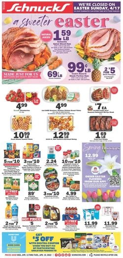 Catalogue Schnucks EASTER 2022 from 04/13/2022