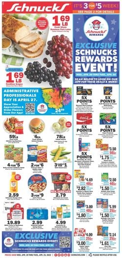 Catalogue Schnucks from 04/20/2022