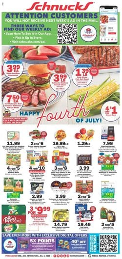 Catalogue Schnucks from 06/29/2022