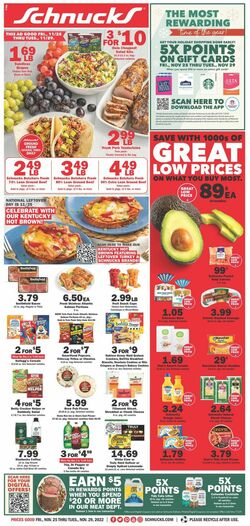 Catalogue Schnucks from 11/25/2022