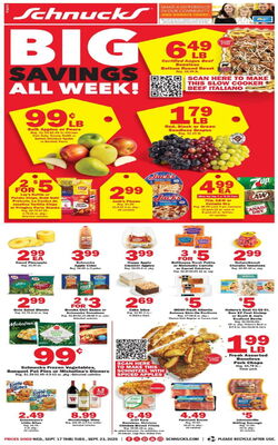 Catalogue Schnucks from 09/17/2025