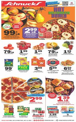 Catalogue Schnucks from 10/25/2023